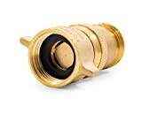 Camco (40055) RV Brass Inline Water Pressure Regulator- Helps Protect RV Plumbing and Hoses from High-Pressure City Water