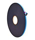 WOD WGT12P Double Sided Foam Mounting Tape, 1/8 inch Thick x 3/8 inch x 75 Ft. Weather Resistant for Gap Filling, Home or Office Decor, Dual-Pane Glass Bonding, Replacing Insulated Windows, Black