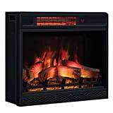 ClassicFlame 23II042FGL 23' 3D Infrared Quartz Electric Fireplace Insert with Safer Plug and Sensor, 1500 W, 23 inches