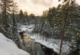 image of Algonquin Provincial Park in winter