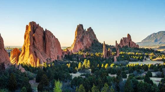 image of Sunrise at the Garden of the Gods in Colorado Springs, CO