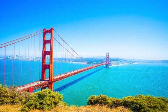 Photo of the Golden Gate Bridge in San Francisco CA